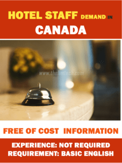 Vacancy in Canada – Hotel Staff Demand
